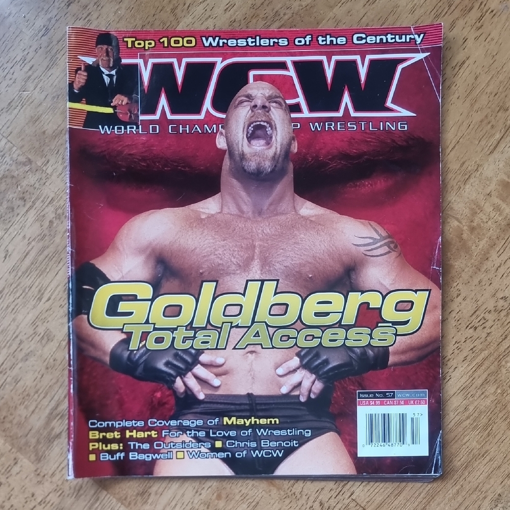 WCW World Championship Wrestling Goldberg Total Access Magazine Issue #57